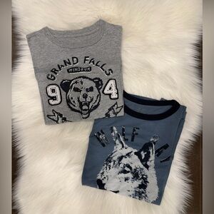 Joe Fresh Gray and Blue Graphic Tees for Kids